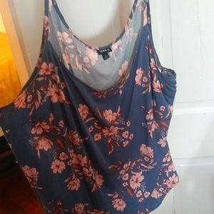 Torrid Tank Sheer Flowered 4x